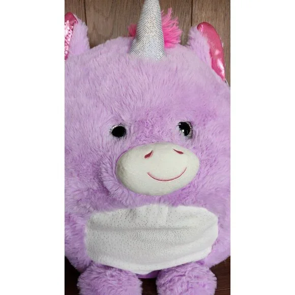 New Hug Me Light Up Purple Unicorn Walgreens 14" Stuffed Animal Plush Toy - Picture 3 of 8